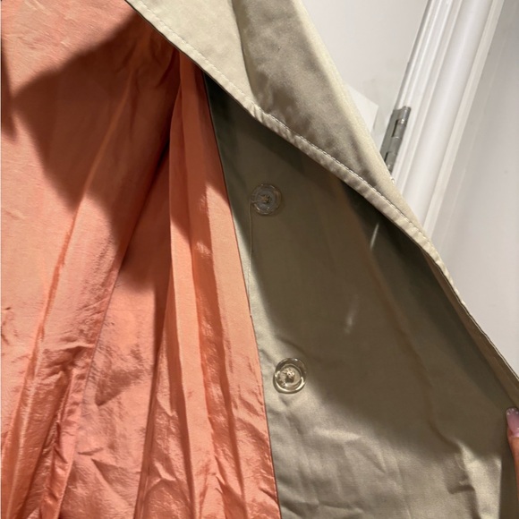 VTG Diane Von Furstenberg Beige Trench Coat - Picture 6 of 16